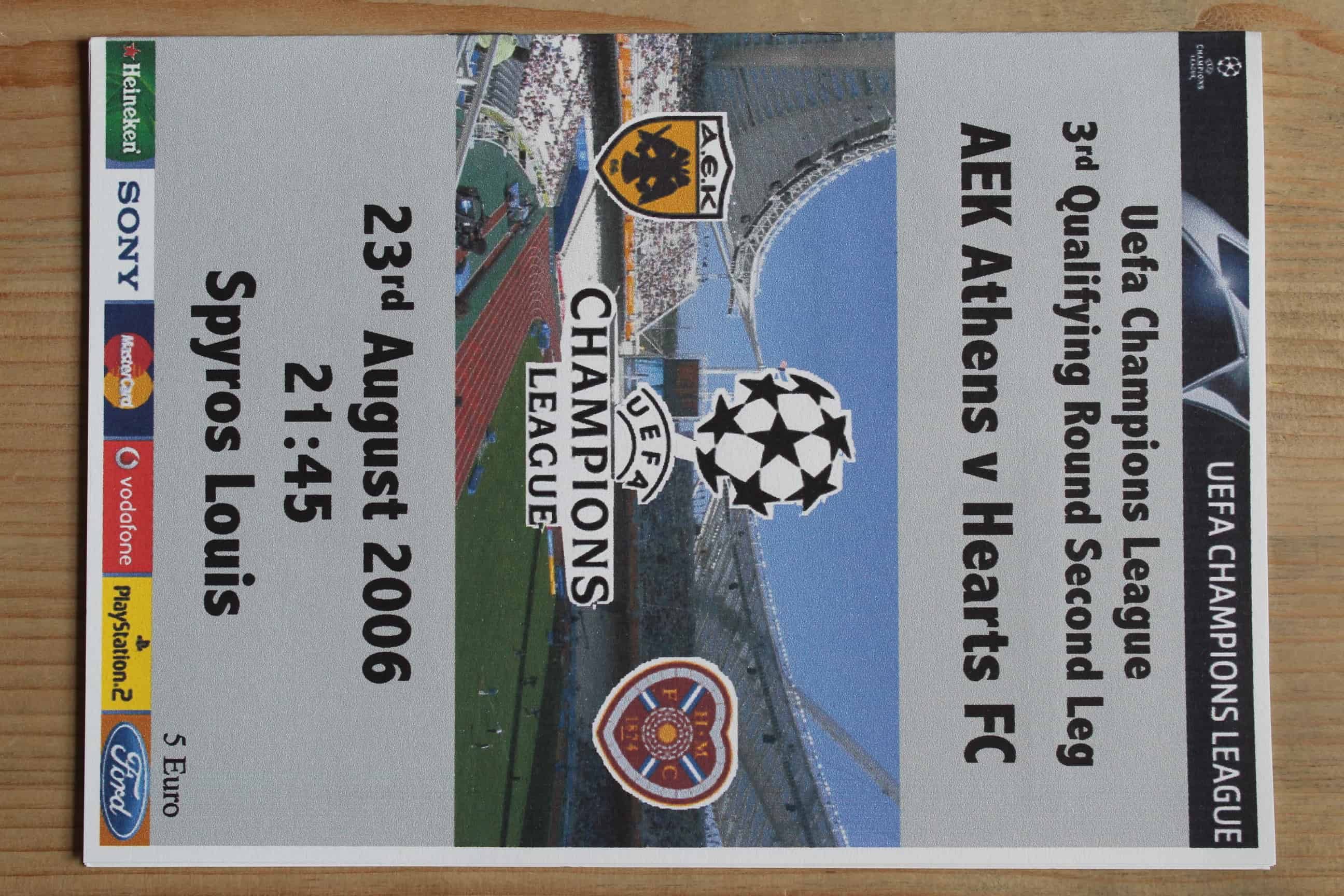 AEK Athens v Heart Of Midlothian (Hearts)